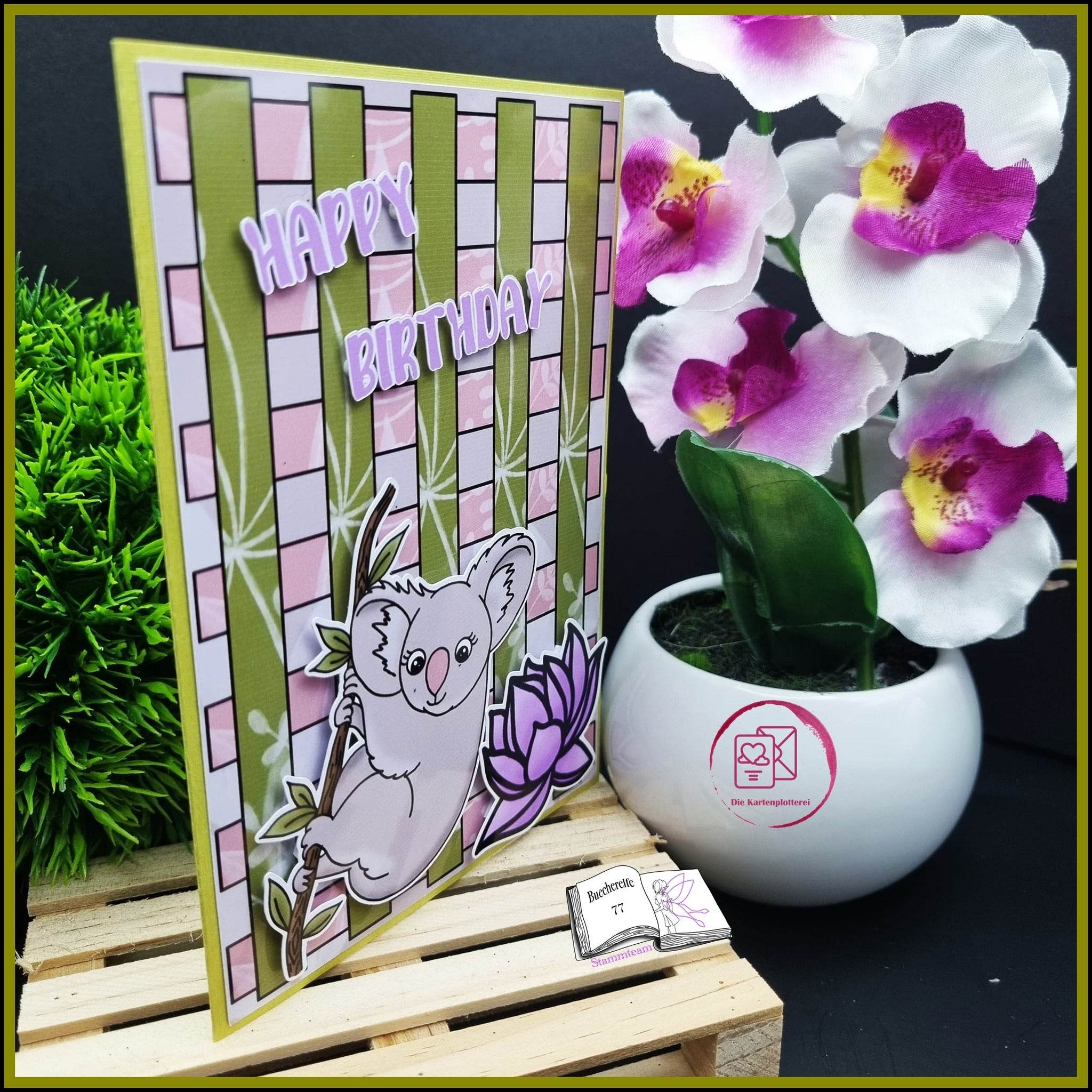 Digiset Koala mit Lotus Plotten, Sublimation, Drucken, Digistamp - Sewando