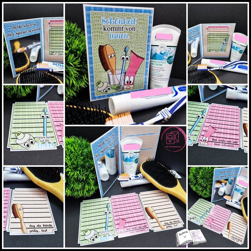 Digiset Kosmetikfamilie Plotterdatei, Sublimation, Digistamp, Digipaper - Sewando