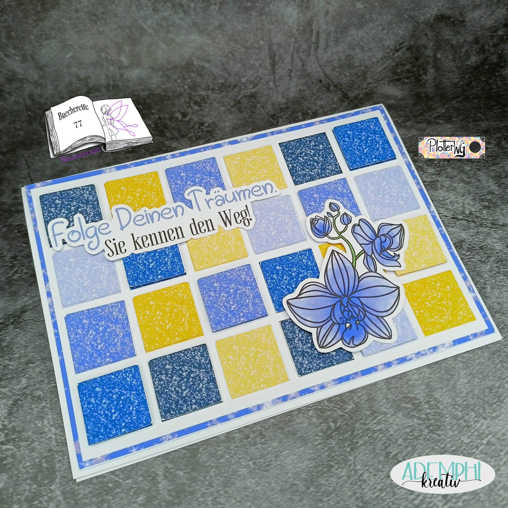 Digiset Blumenmond, Digistamp, Digipaper, Plotterdatei, Sublimation, Druck - Sewando