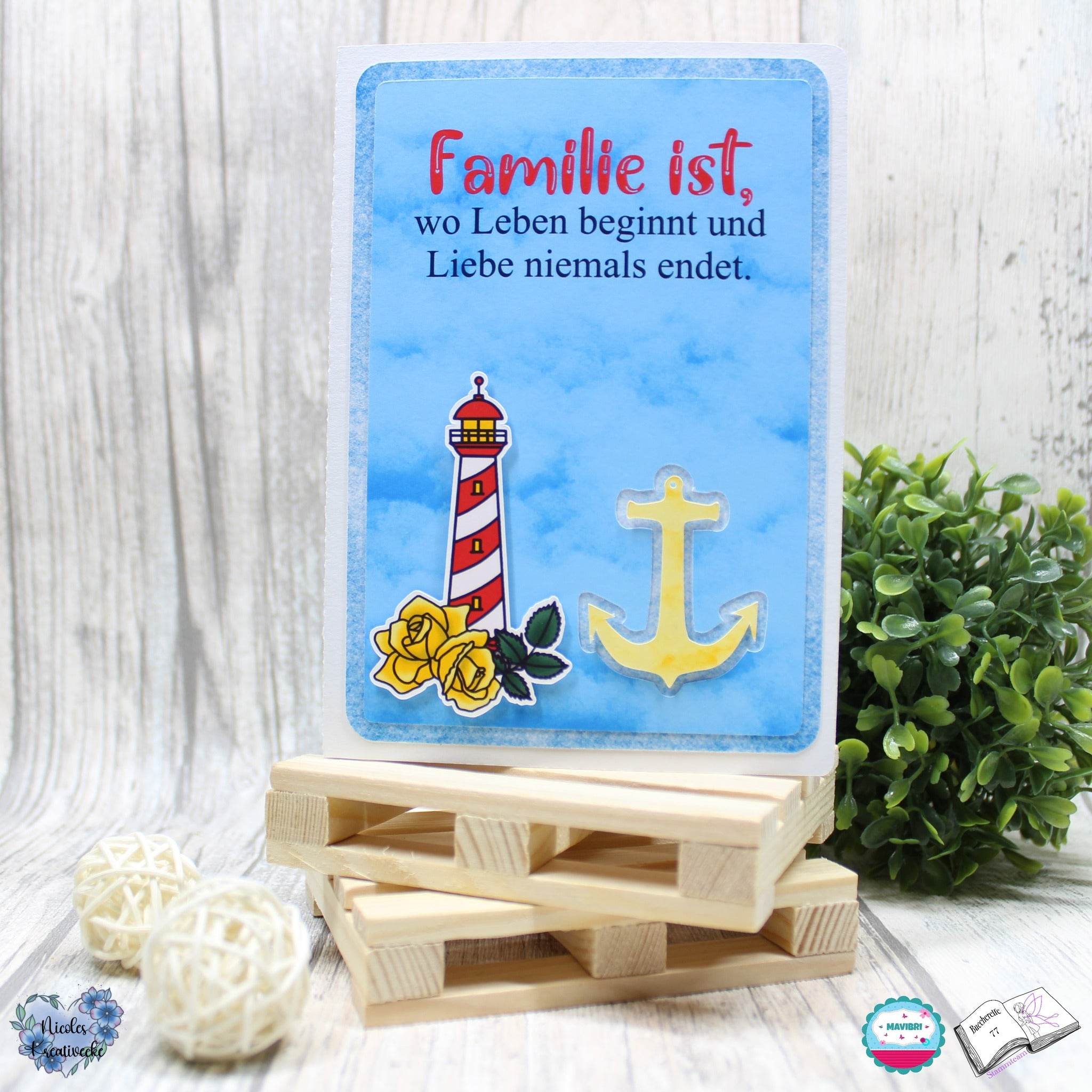 Digiset Rosen Leuchtturm Plotterdatei, Sublimation, Digistamp, Digipaper ! - Sewando