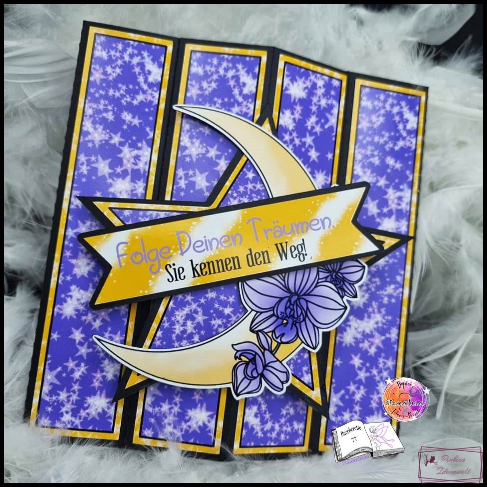 Digiset Blumenmond, Digistamp, Digipaper, Plotterdatei, Sublimation, Druck - Sewando