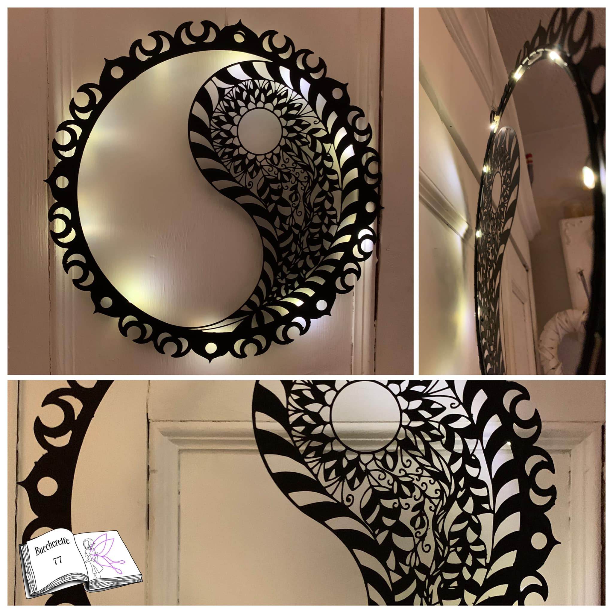 Digiset Yin und Yang mit Rosen Plotten, Sublimation, Drucken, Digistamp, Digipaper ! - Sewando