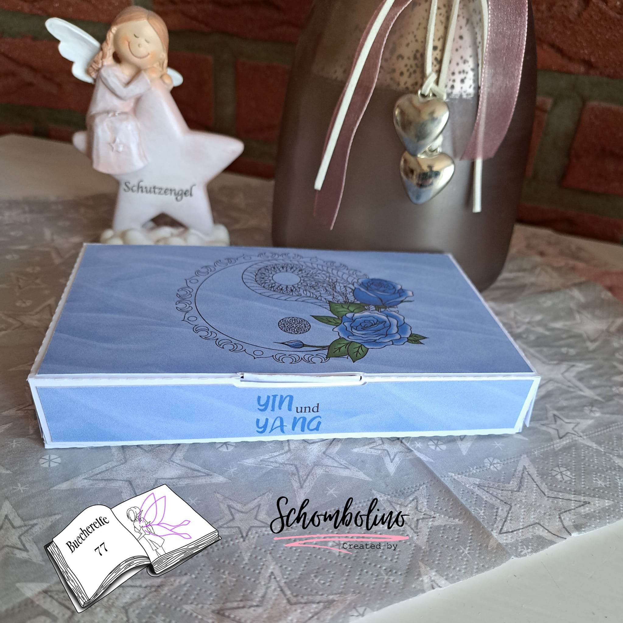 Plotterdatei Yin und Yang mit Rosen Sublimation, Digistamp, Digipaper ! - Sewando