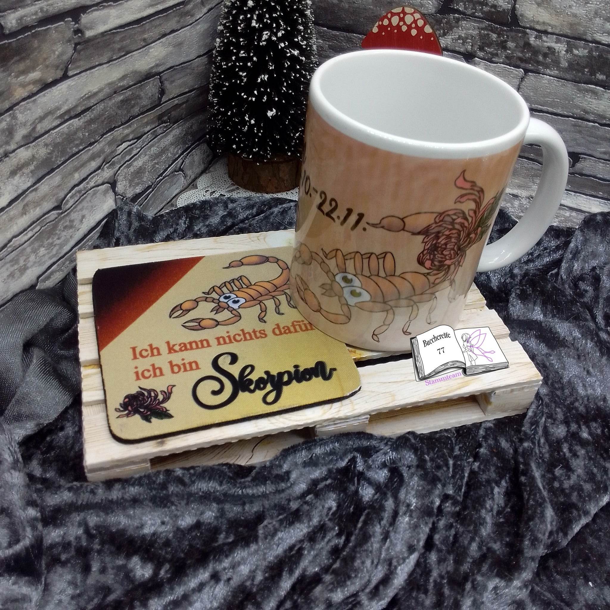 Plotterdatei Skorpion mit Chrysantheme Sublimation, Digistamp, Digipaper ! - Sewando