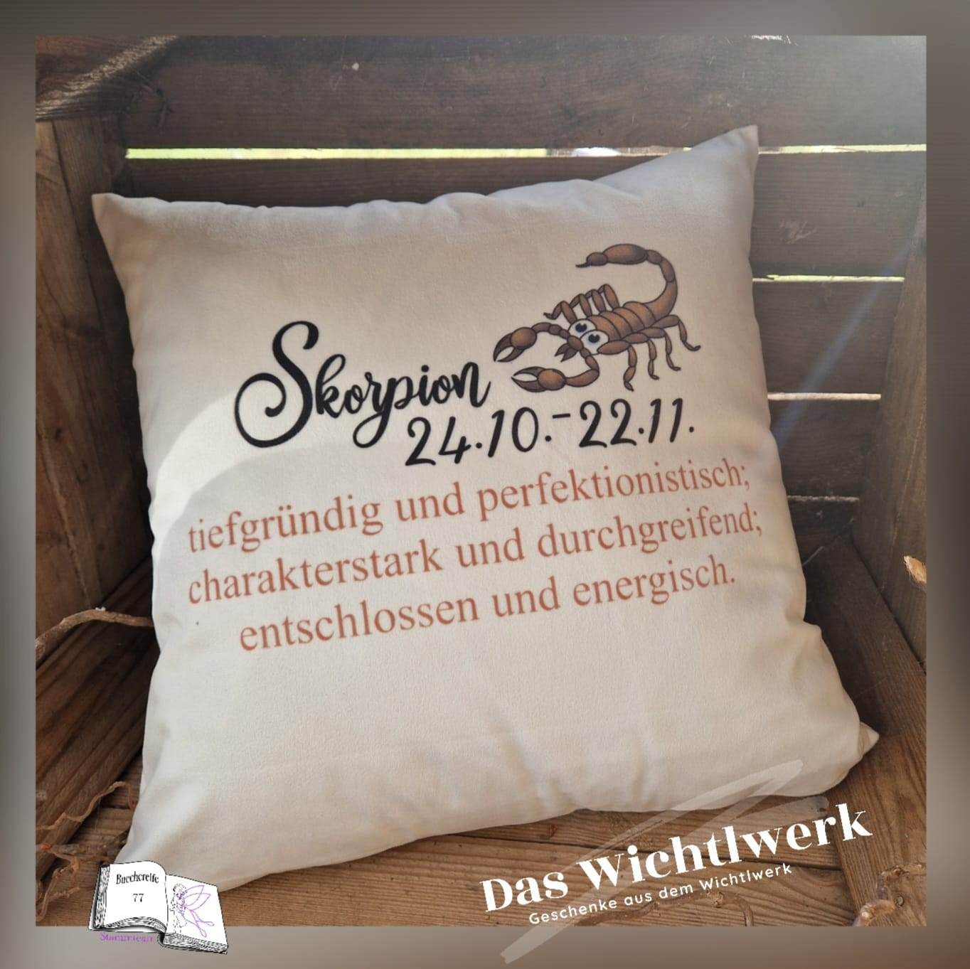 Plotterdatei Skorpion mit Chrysantheme Sublimation, Digistamp, Digipaper ! - Sewando