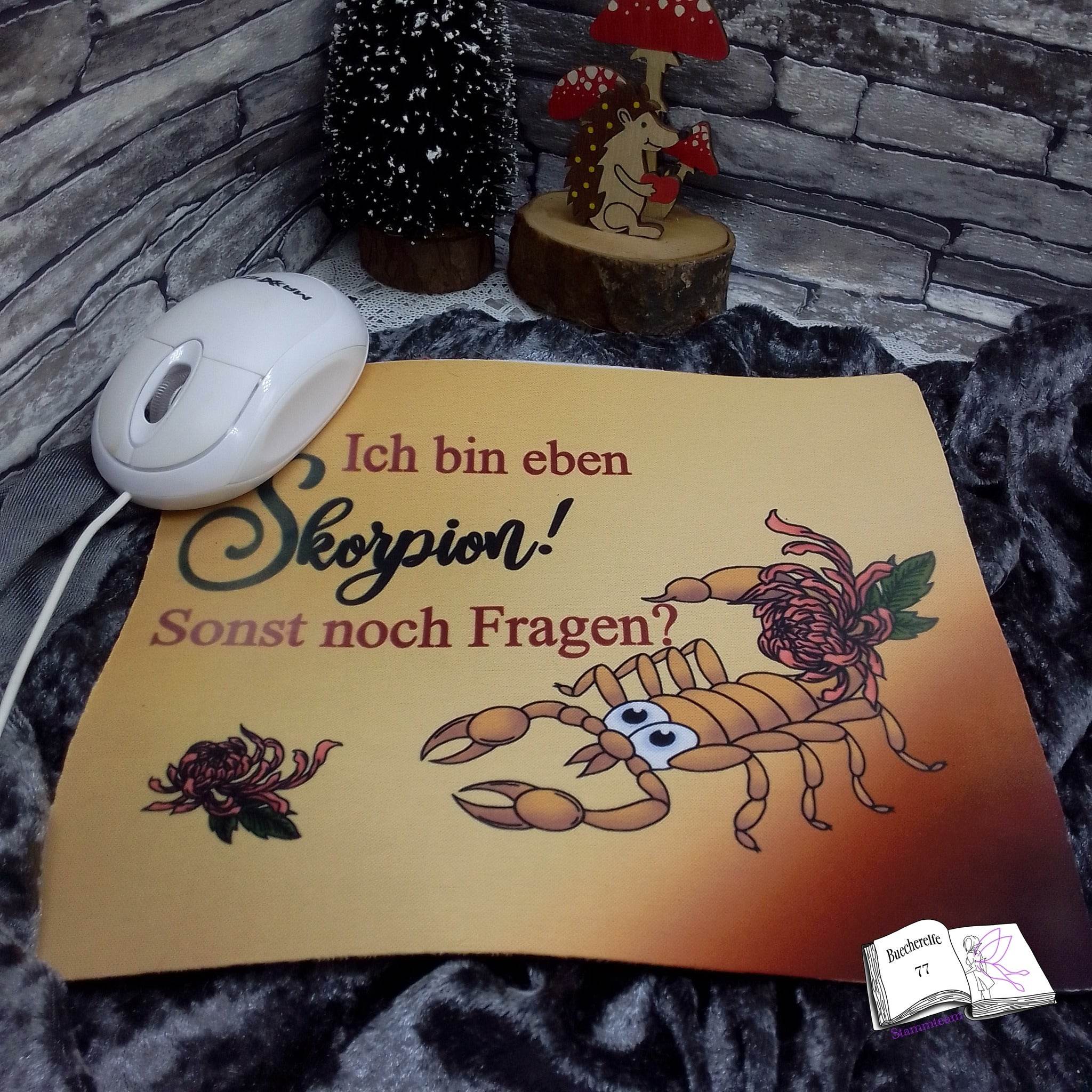 Plotterdatei Skorpion mit Chrysantheme Sublimation, Digistamp, Digipaper ! - Sewando