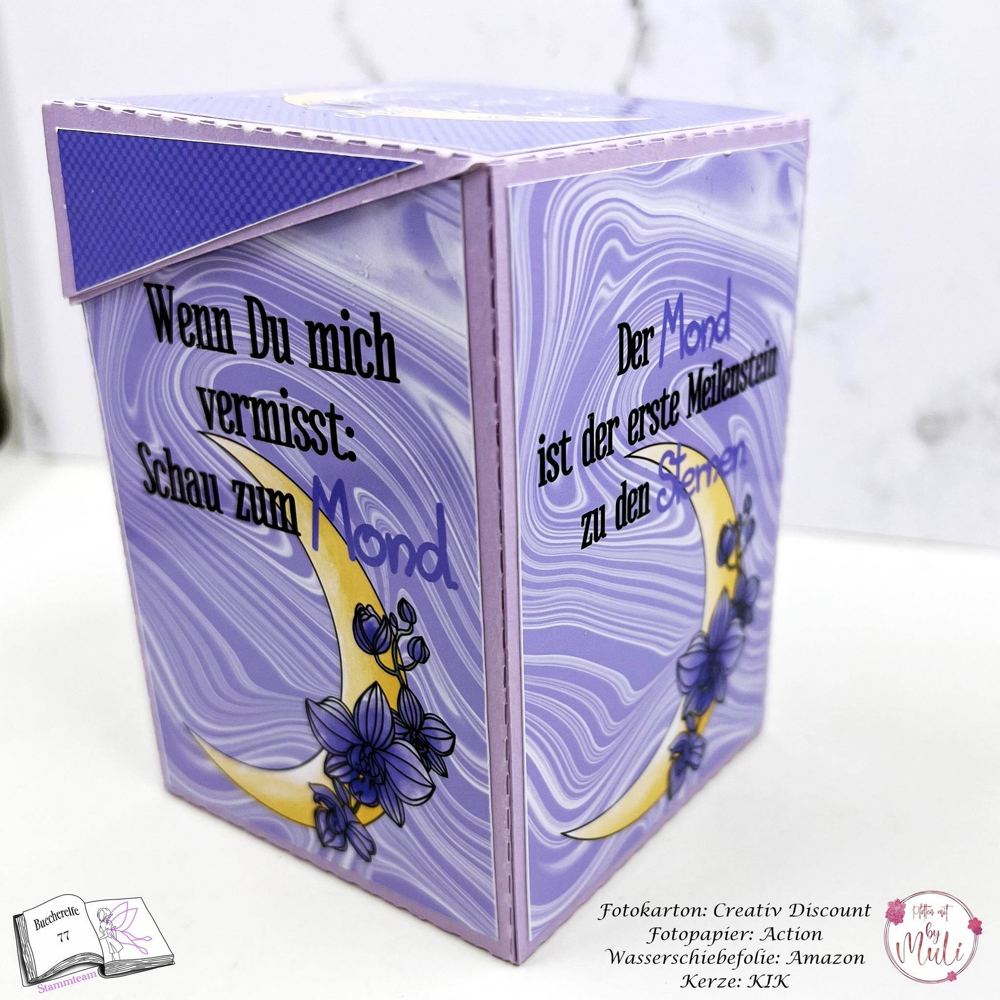 Digiset Blumenmond, Digistamp, Digipaper, Plotterdatei, Sublimation, Druck - Sewando