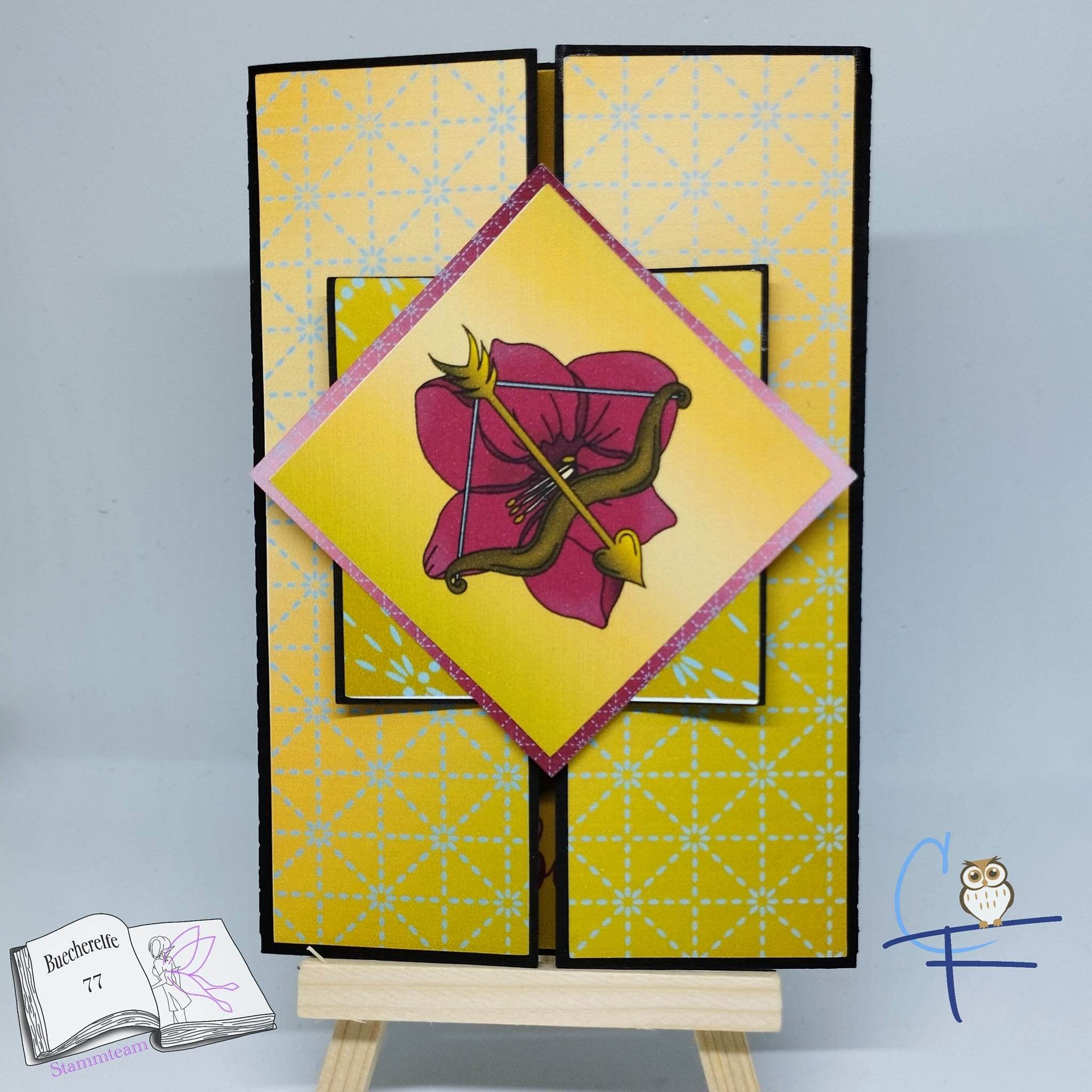 Plotterdatei Schütze mit Amaryllis Sublimation, Digistamp, Digipaper ! - Sewando