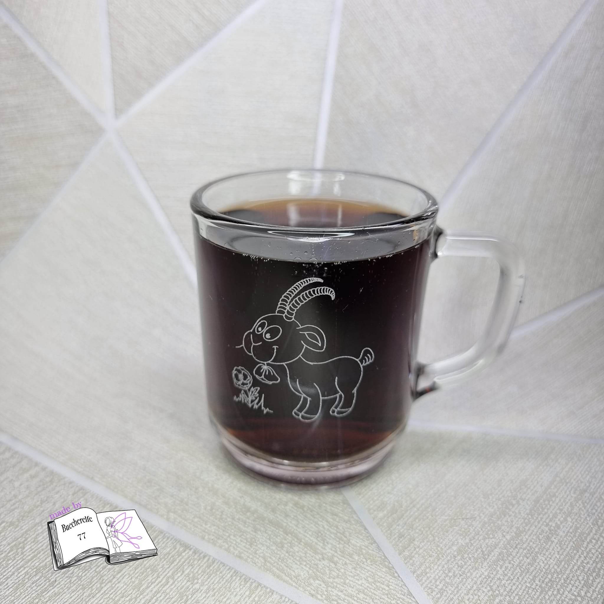 Plotterdatei Steinbock mit Mohn Sublimation, Digistamp, Digipaper ! - Sewando