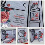 Digiset Yin und Yang mit Rosen Plotten, Sublimation, Drucken, Digistamp, Digipaper ! - Sewando