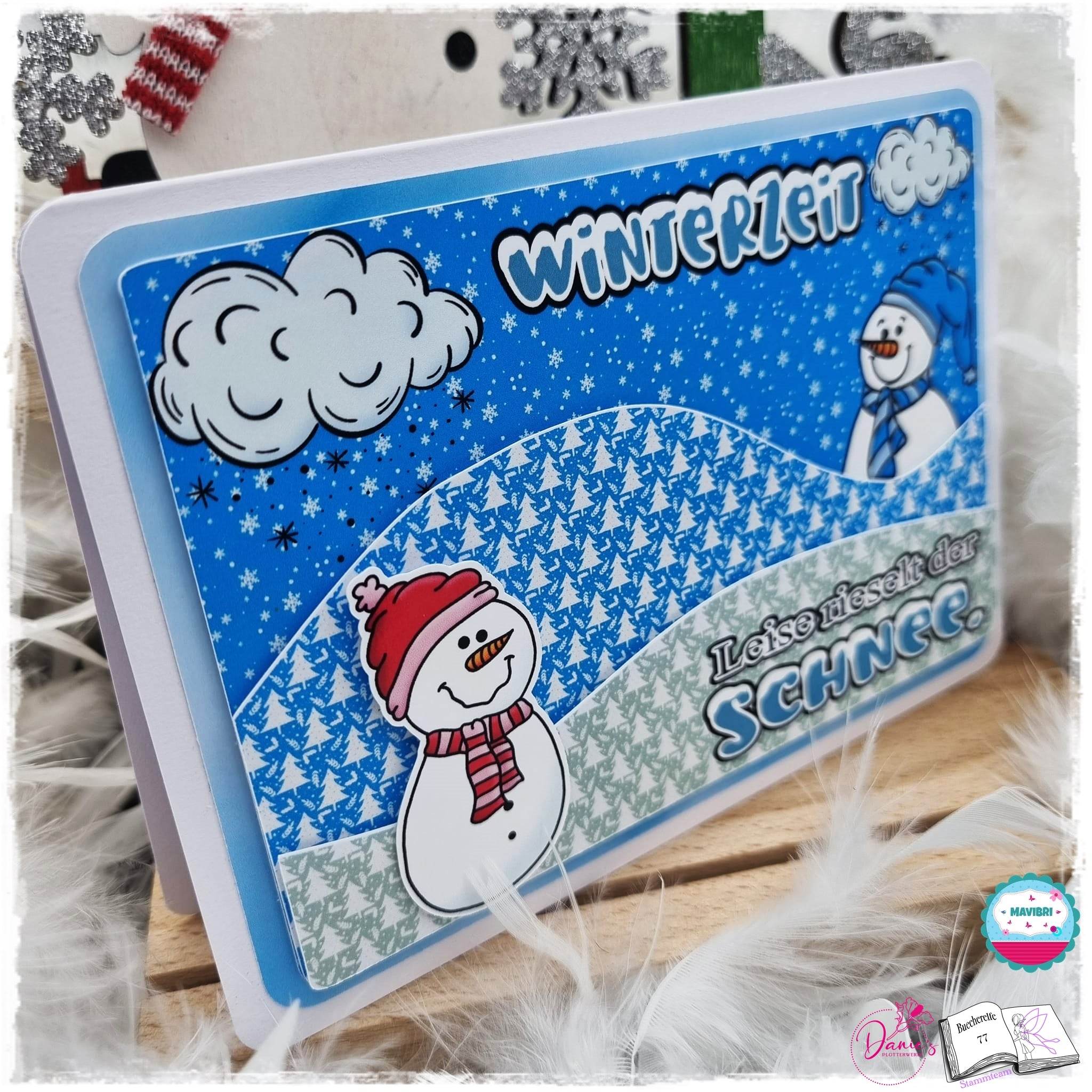 Digiset Schneemänner Plotten, Sublimation, Drucken, Digistamp, Digipaper ! - Sewando