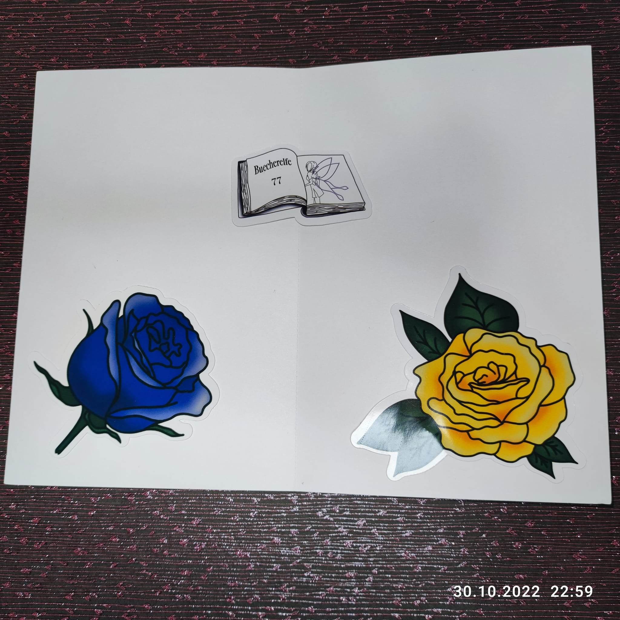 Plotterdatei Yin und Yang mit Rosen Sublimation, Digistamp, Digipaper ! - Sewando