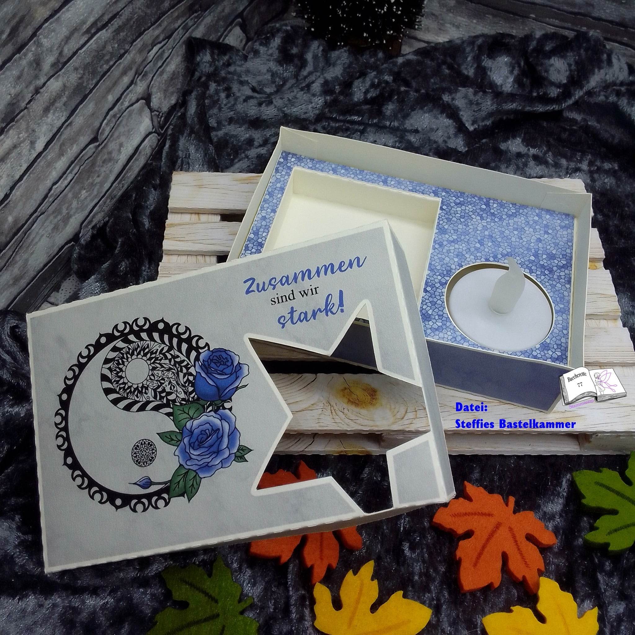 Plotterdatei Yin und Yang mit Rosen Sublimation, Digistamp, Digipaper ! - Sewando