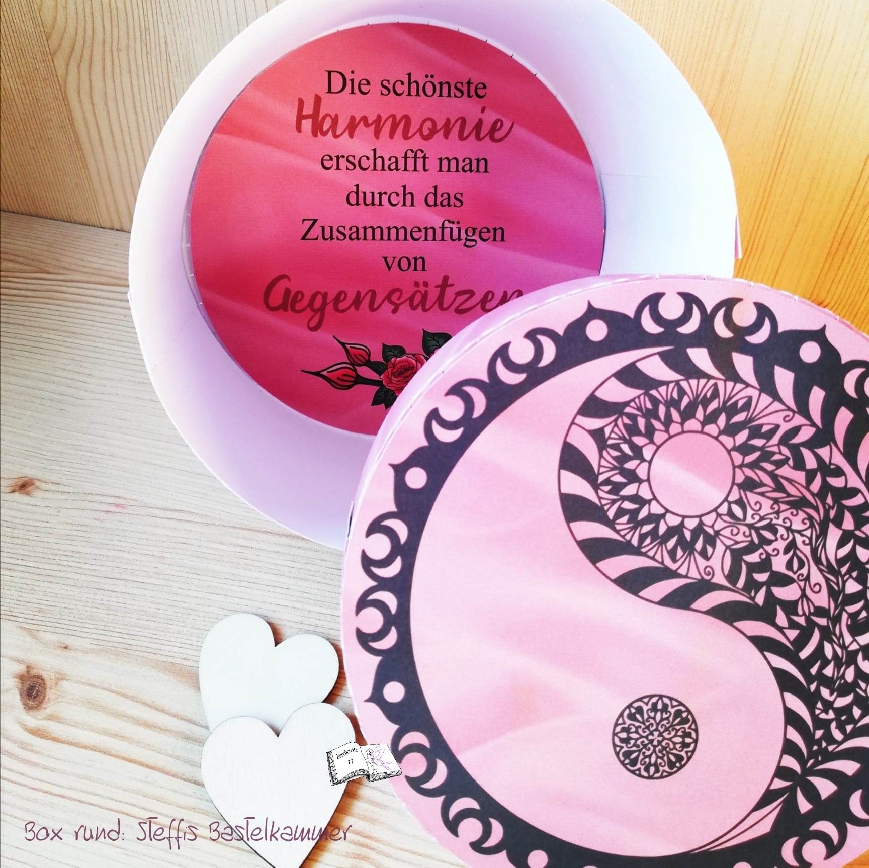 Plotterdatei Yin und Yang mit Rosen Sublimation, Digistamp, Digipaper ! - Sewando