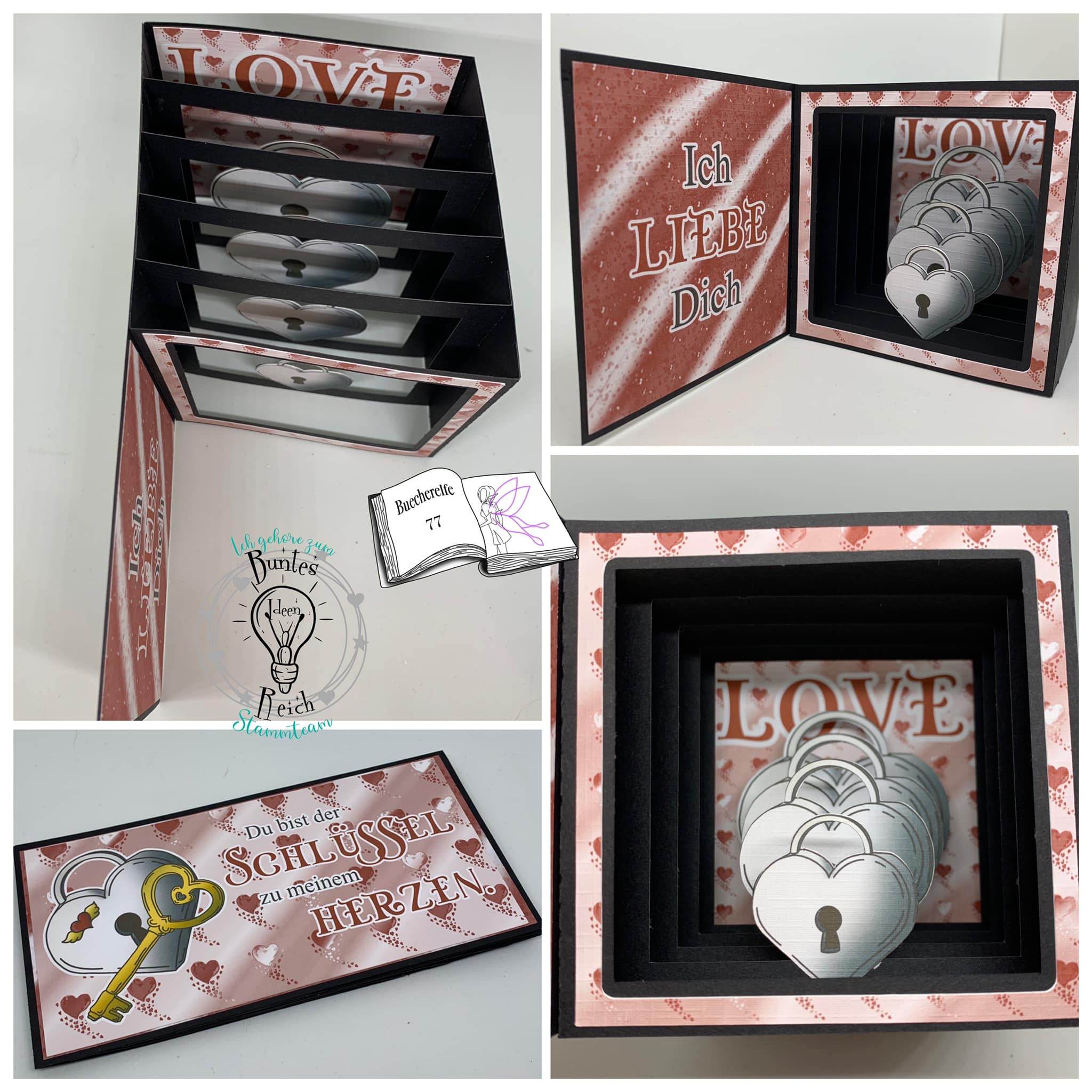 Digiset Herzschloss mit Schlüssel Plotterdatei, Sublimation, Digistamp, Digipaper - Sewando