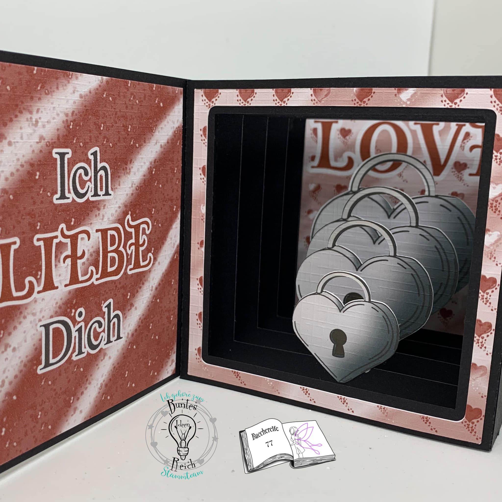 Digiset Herzschloss mit Schlüssel Plotterdatei, Sublimation, Digistamp, Digipaper - Sewando