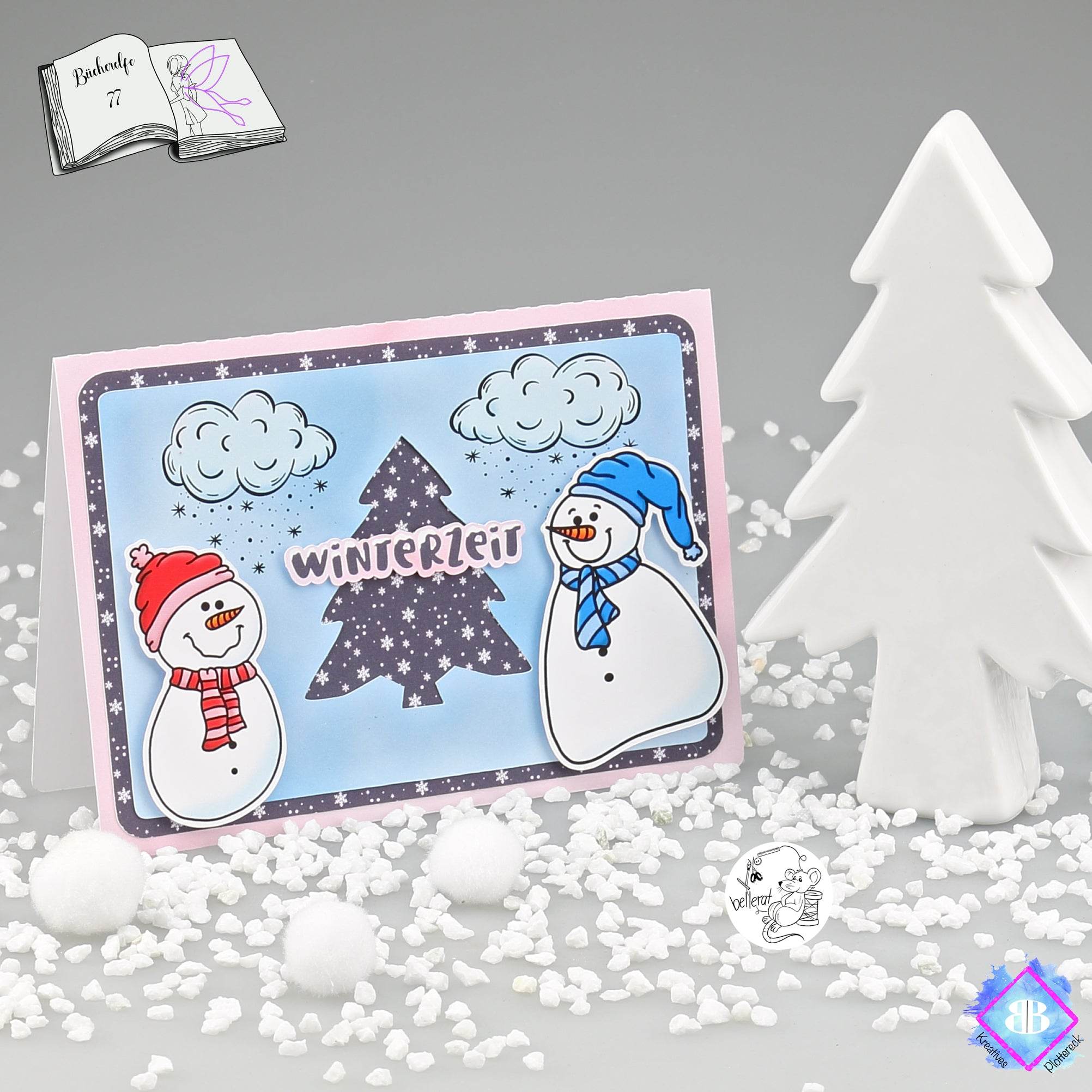 Digiset Schneemänner Plotten, Sublimation, Drucken, Digistamp, Digipaper ! - Sewando
