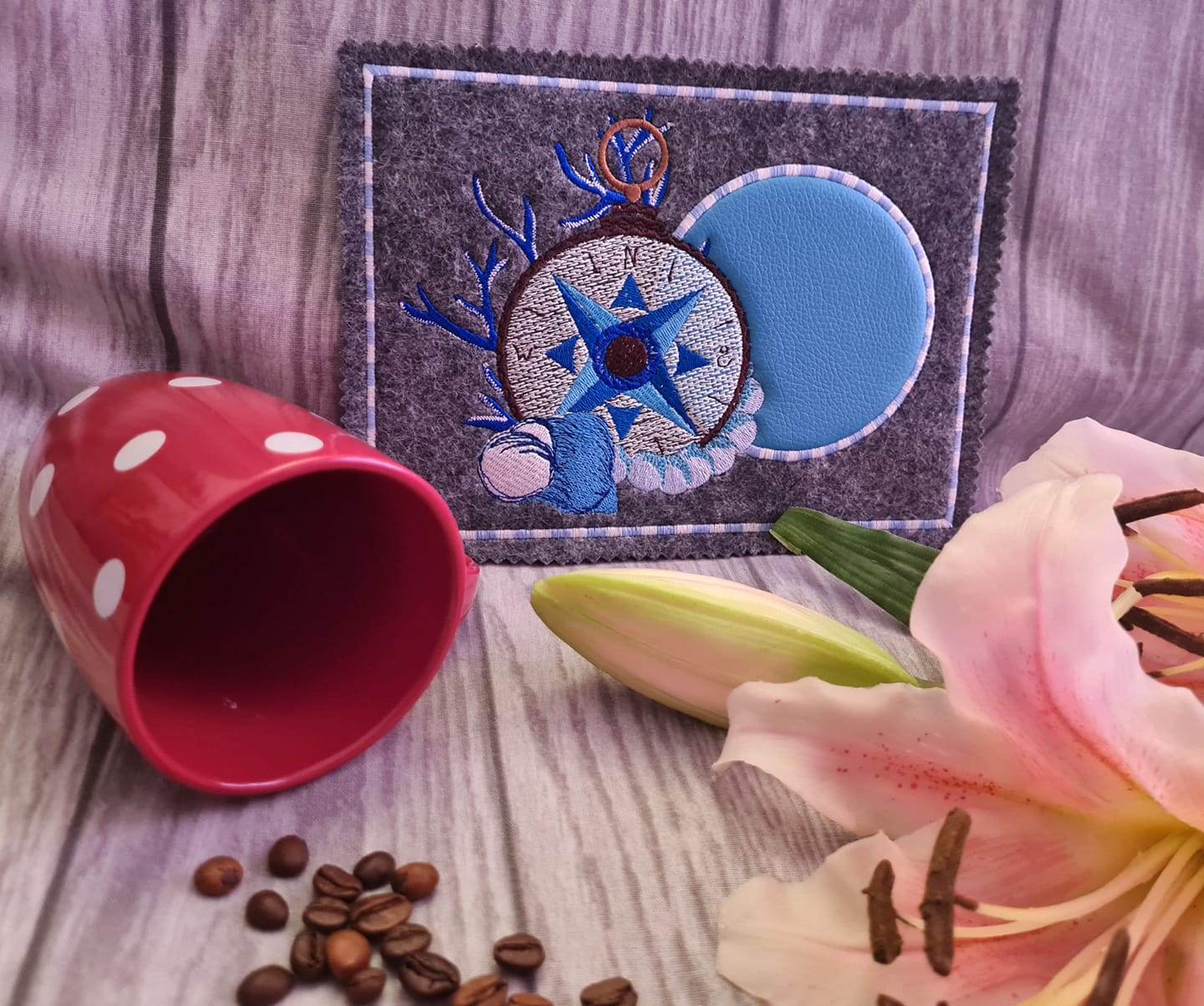 Kompass Stickdatei – maritimes Motiv für Reiselust, Abenteuer & Herzensprojekte - Sewando