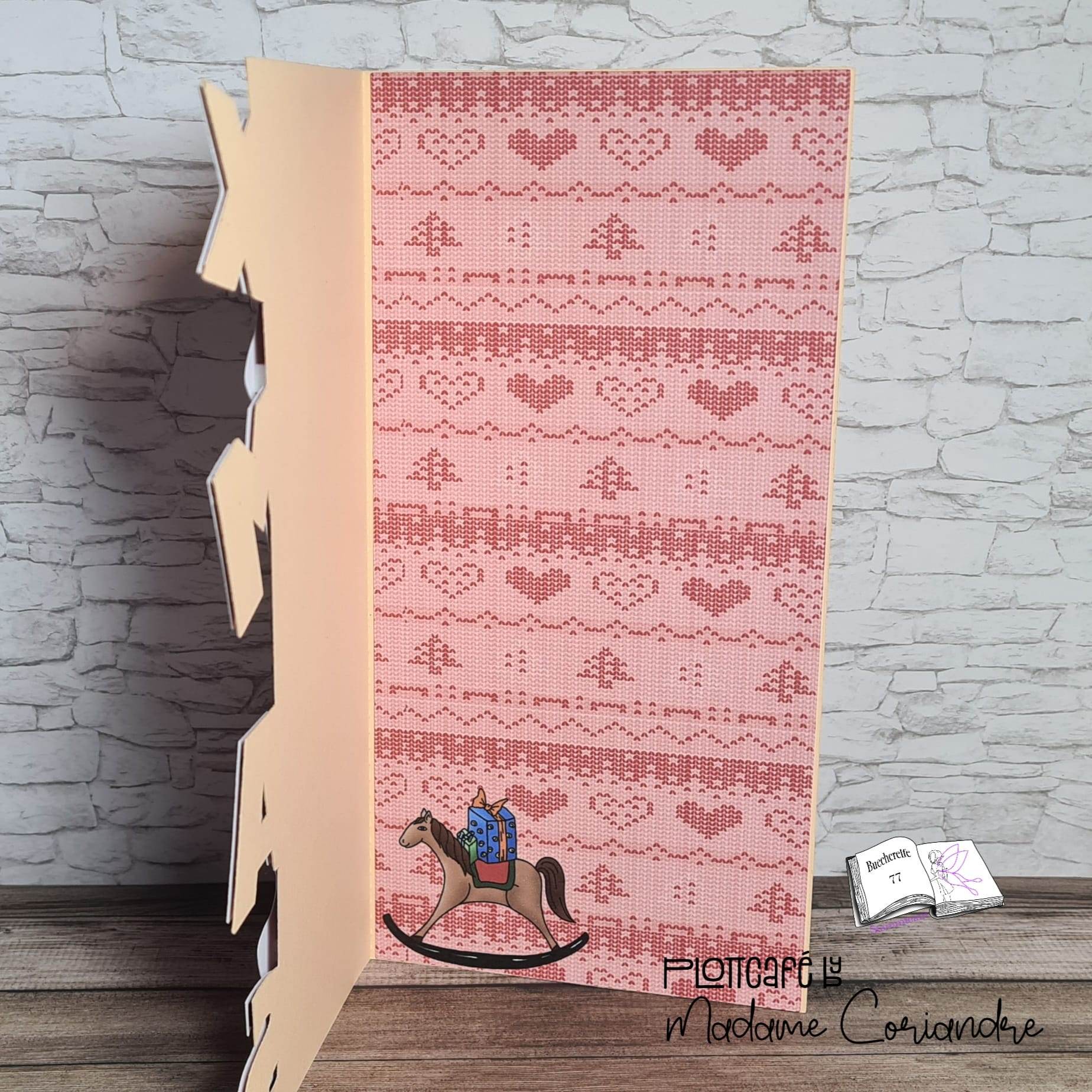 Digiset Schaukelpferd Plotterdatei, Sublimation, Digistamp, Digipaper - Sewando