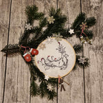 Hirsch Stickdatei – elegantes Naturmotiv für Kleidung, Taschen & Deko - Sewando