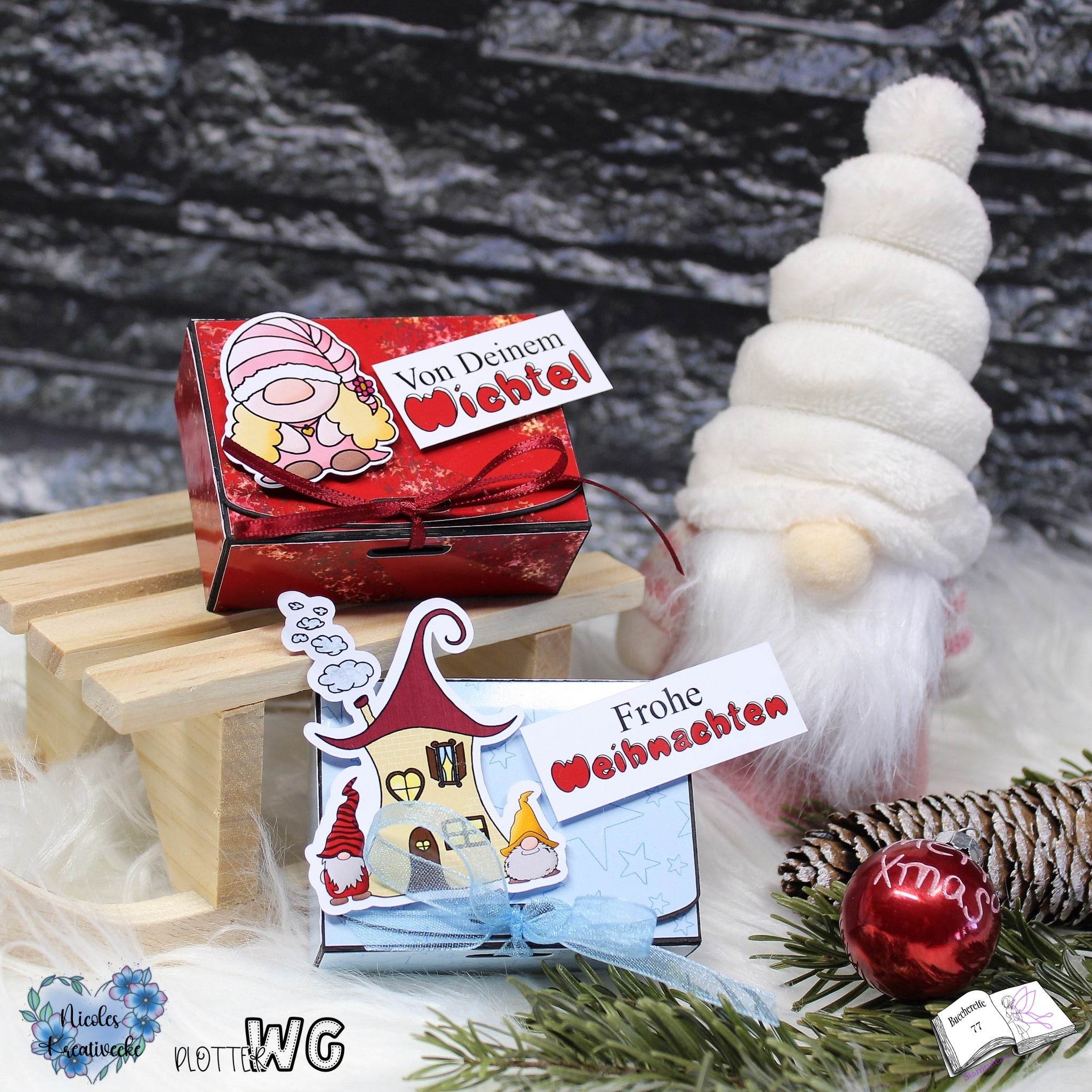 Digiset Weihnachtswichtel Sublimation, Digistamp, Digipaper ! - Sewando
