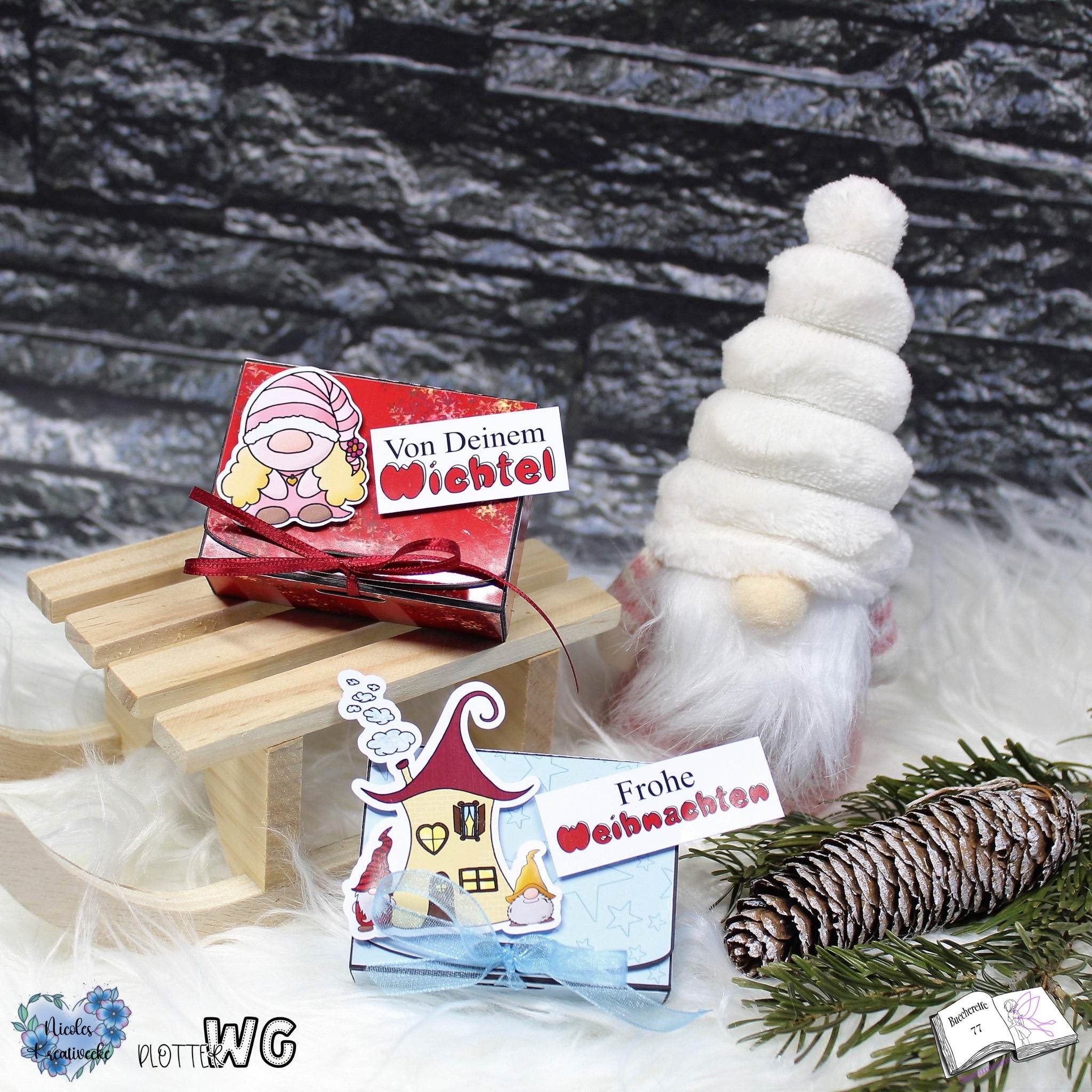 Digiset Weihnachtswichtel Sublimation, Digistamp, Digipaper ! - Sewando