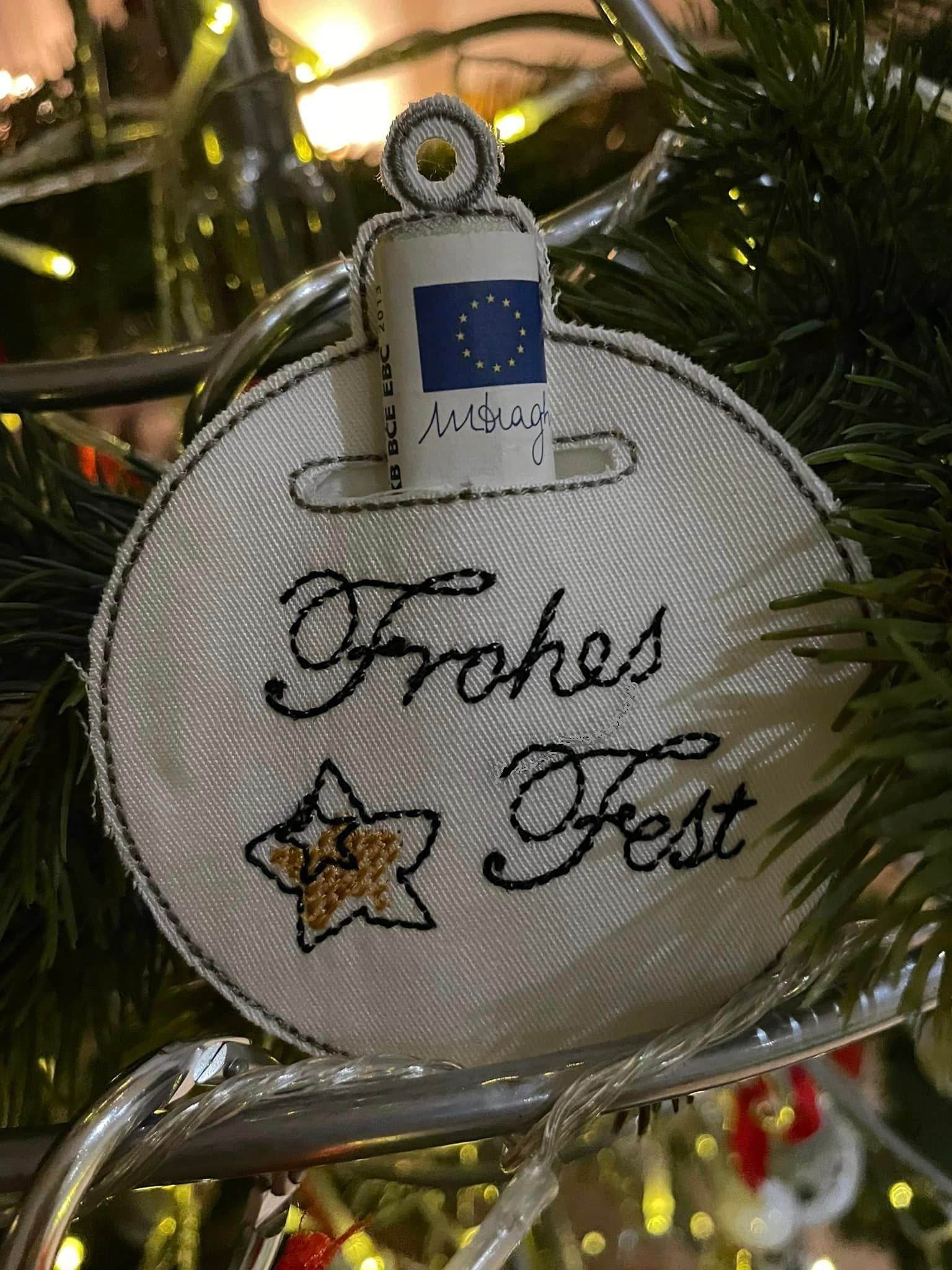 Stickdatei - Geldgeschenk Christbaumkugeln - Sewando