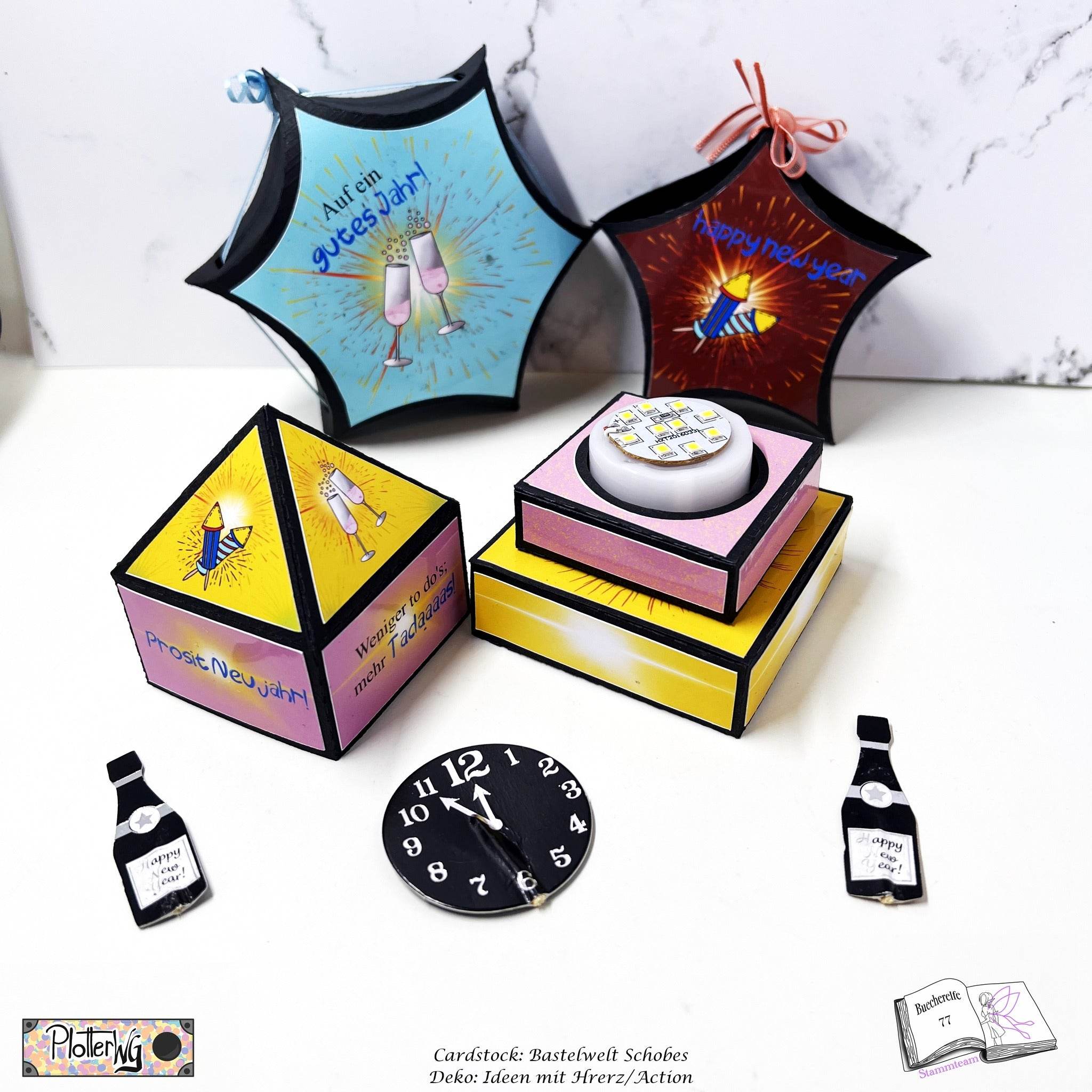 Digiset Special Silvester Plotterdatei, Sublimation, Digistamp, Digipaper - Sewando