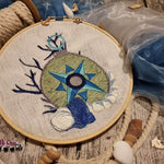 Kompass Stickdatei – maritimes Motiv für Reiselust, Abenteuer & Herzensprojekte - Sewando