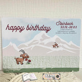 Plotterdatei Steinbock mit Mohn Sublimation, Digistamp, Digipaper ! - Sewando