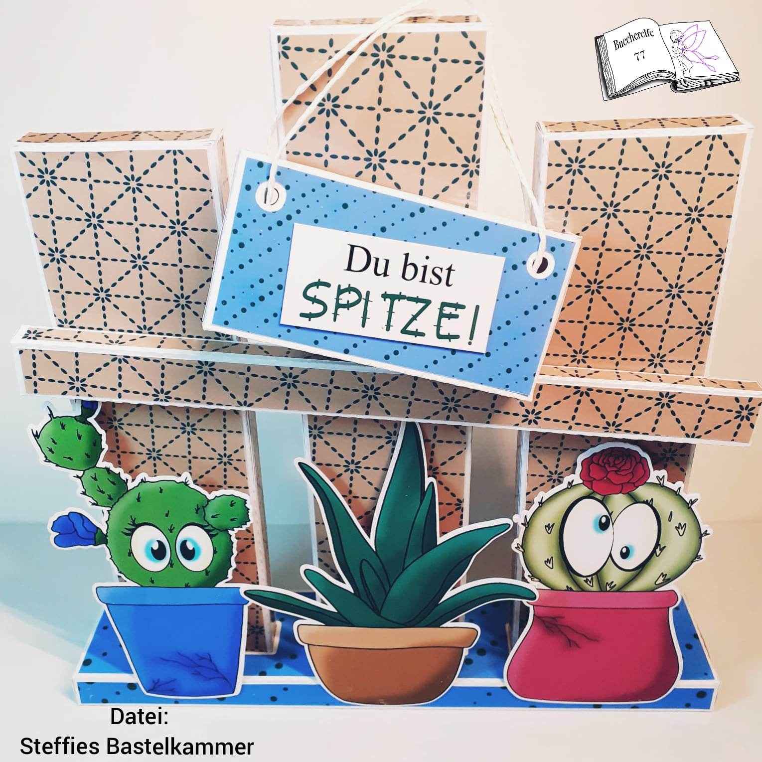 Digiset Kaktus Freunde Plotterdatei, Sublimation, Digistamp, Digipaper - Sewando