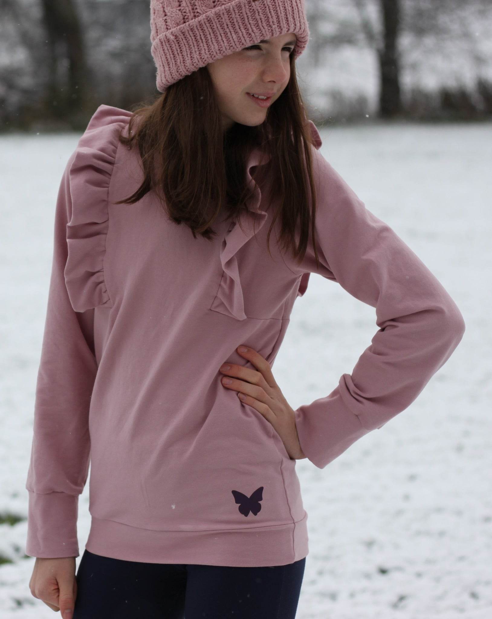Schnittmuster Pullover Gr.134-164 - Sweater Lola groß - inkl. Beamerdatei - Sewando