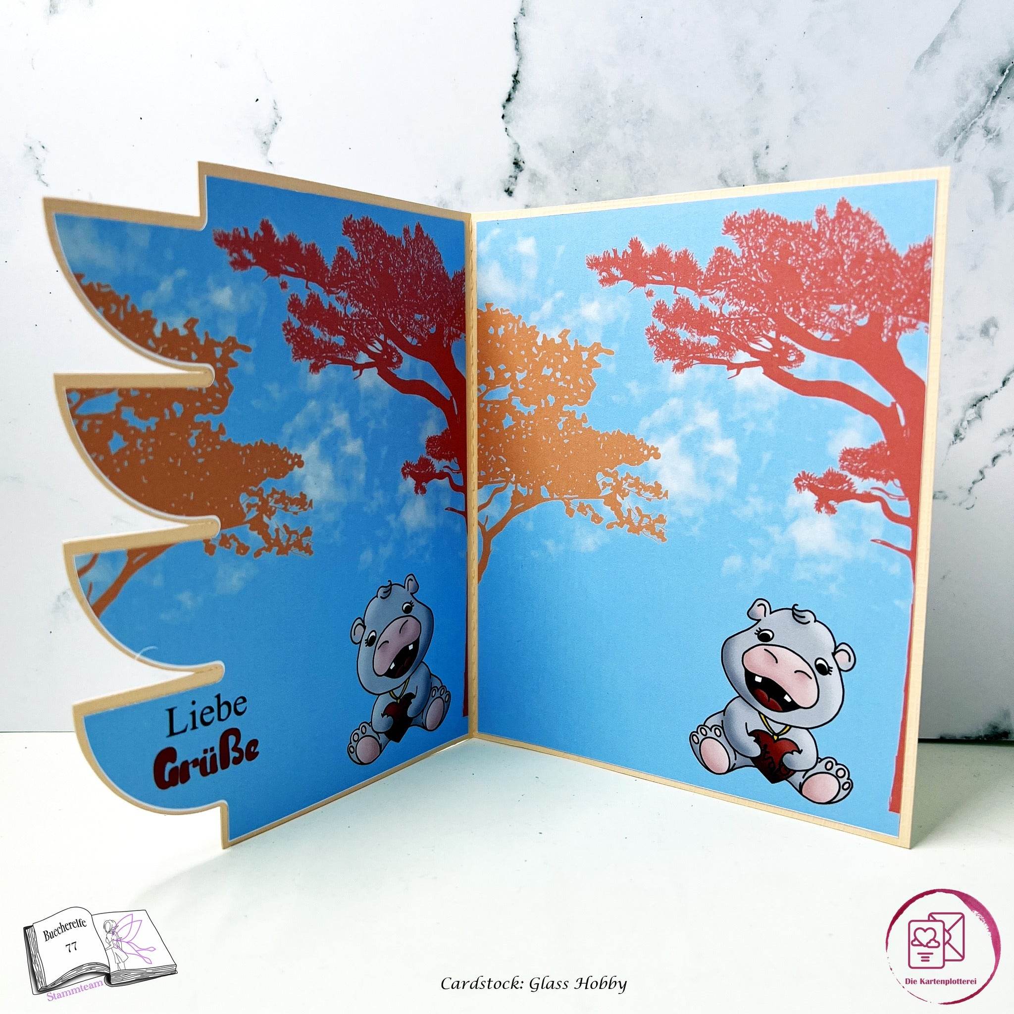 Digiset lovely hippo Plotten, Sublimation, Drucken, Digistamp, Digipaper - Sewando