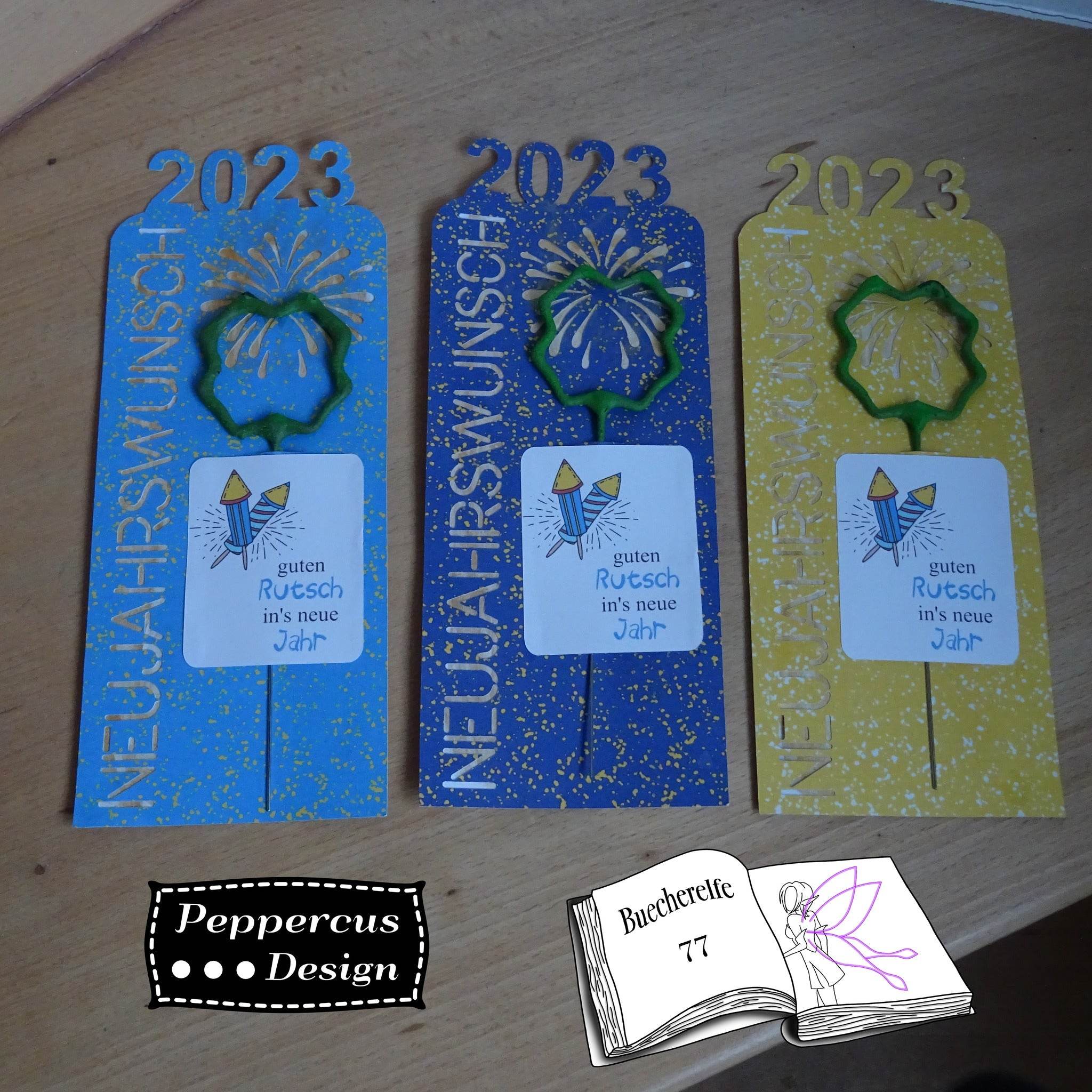 Digiset Special Silvester Plotterdatei, Sublimation, Digistamp, Digipaper - Sewando