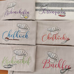 Stickdatei - 6 Motive für Schürzen / Geschirrtücher - Sewando