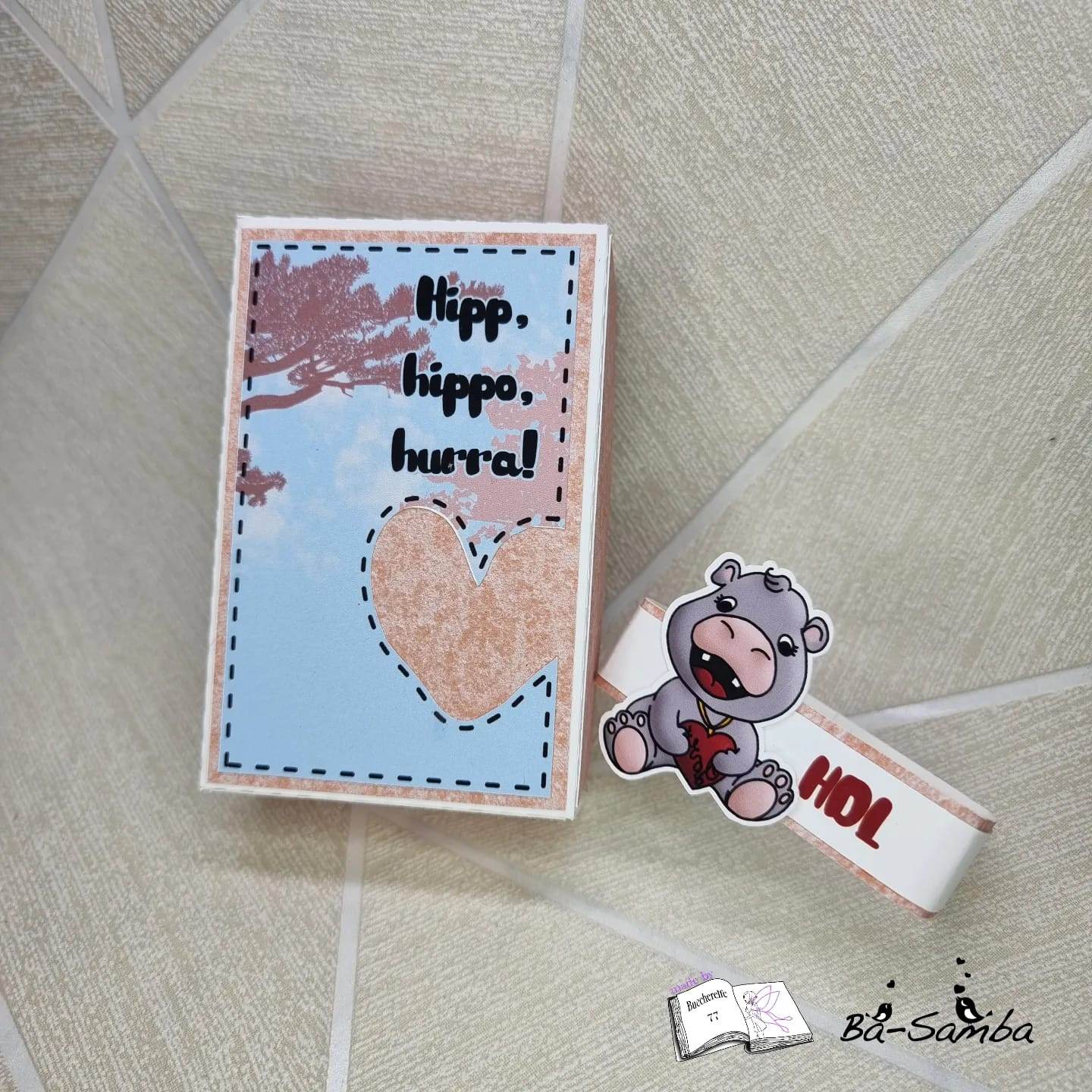 Plotterdatei lovely hippo Sublimation, Digistamp, Digipaper - Sewando