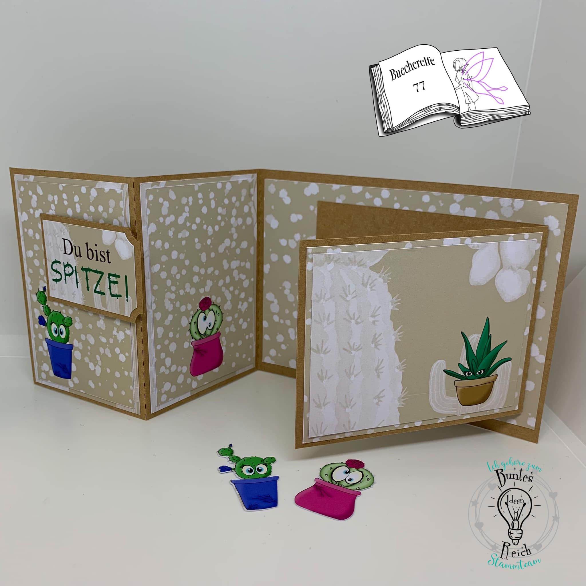 Digiset Kaktus Freunde Plotterdatei, Sublimation, Digistamp, Digipaper - Sewando