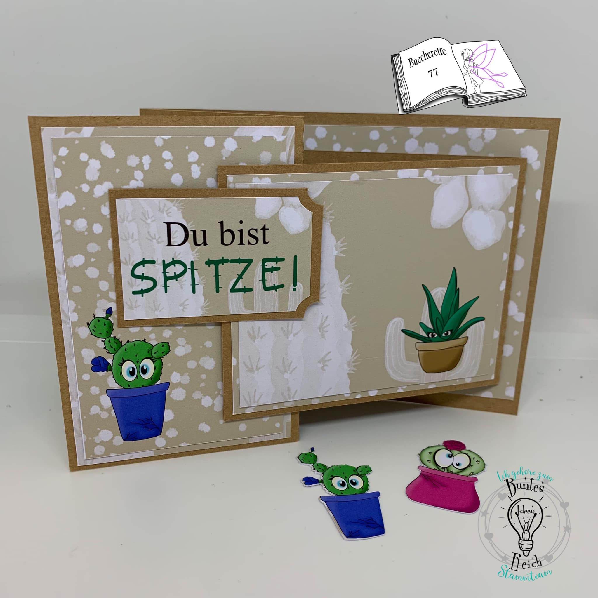 Digiset Kaktus Freunde Plotterdatei, Sublimation, Digistamp, Digipaper - Sewando