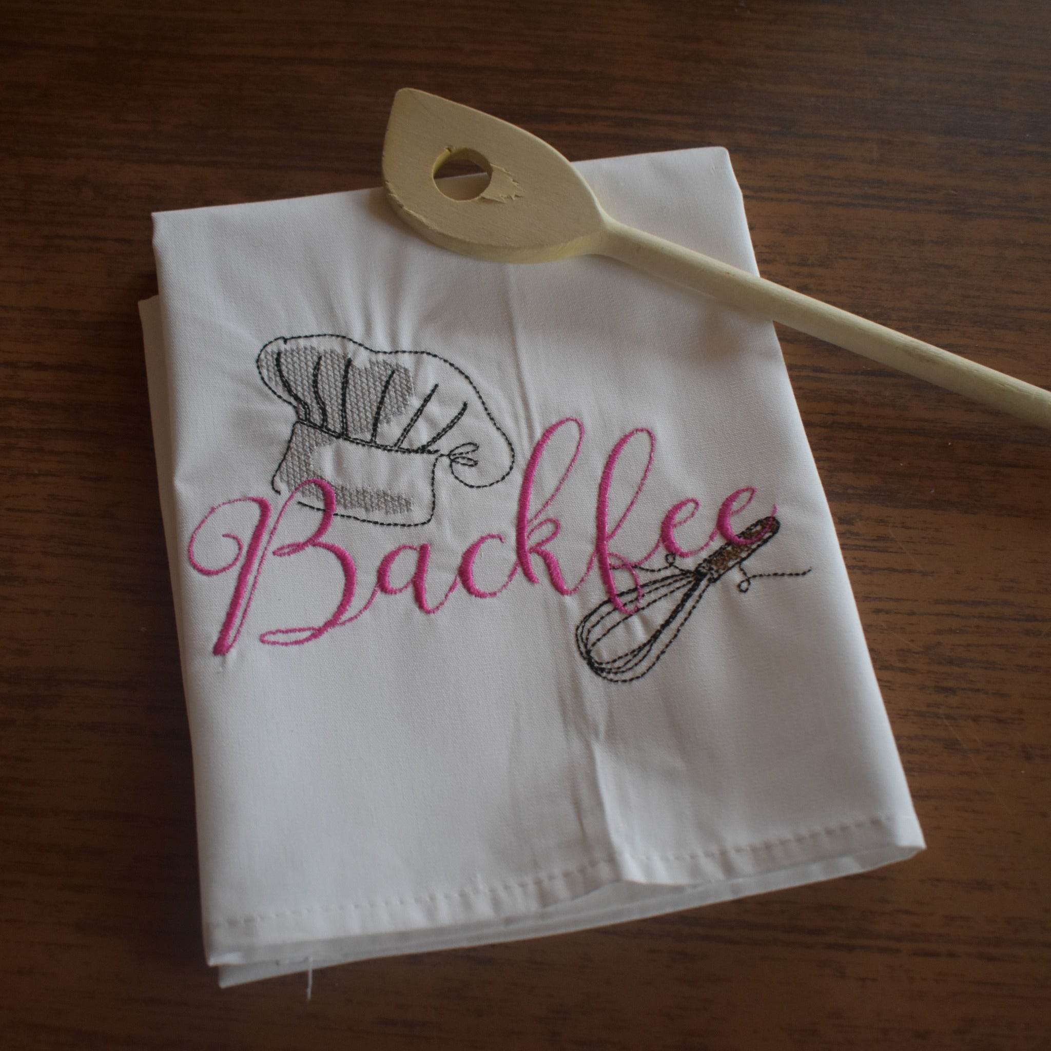 Stickdatei - 6 Motive für Schürzen / Geschirrtücher - Sewando