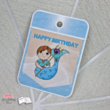 Digiset Wassermann mit Anemone Plotten, Sublimation, Digistamp, Digipaper ! - Sewando