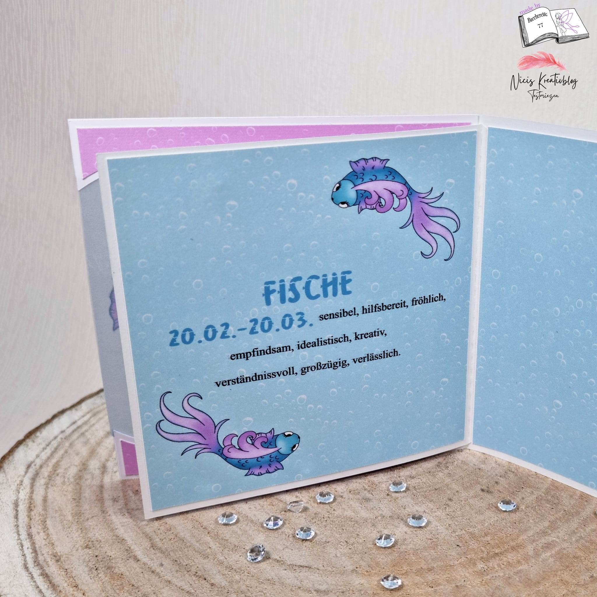 Plotterdatei Fische mit Seerose Sublimation, Digistamp, Digipaper - Sewando