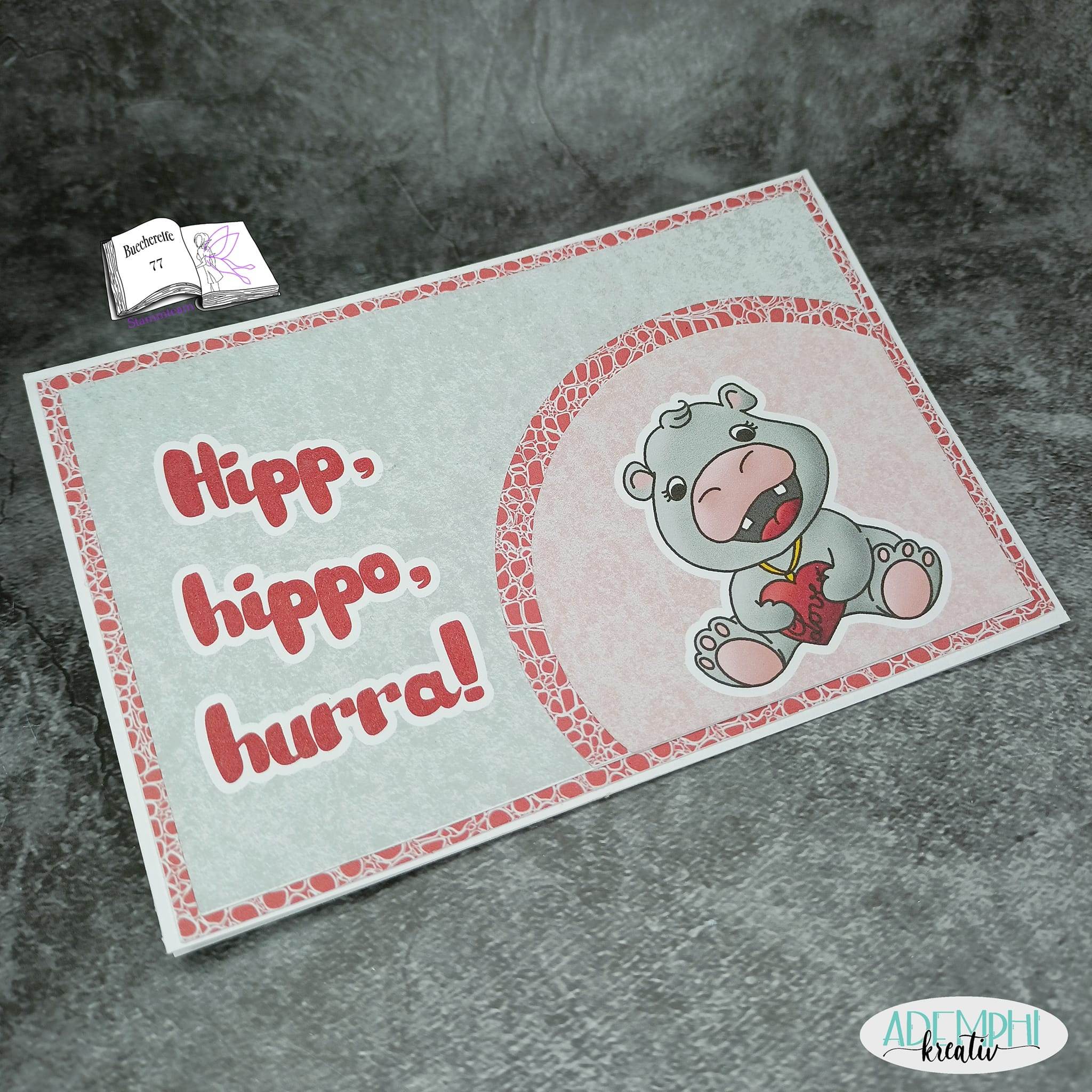 Digiset lovely hippo Plotten, Sublimation, Drucken, Digistamp, Digipaper - Sewando