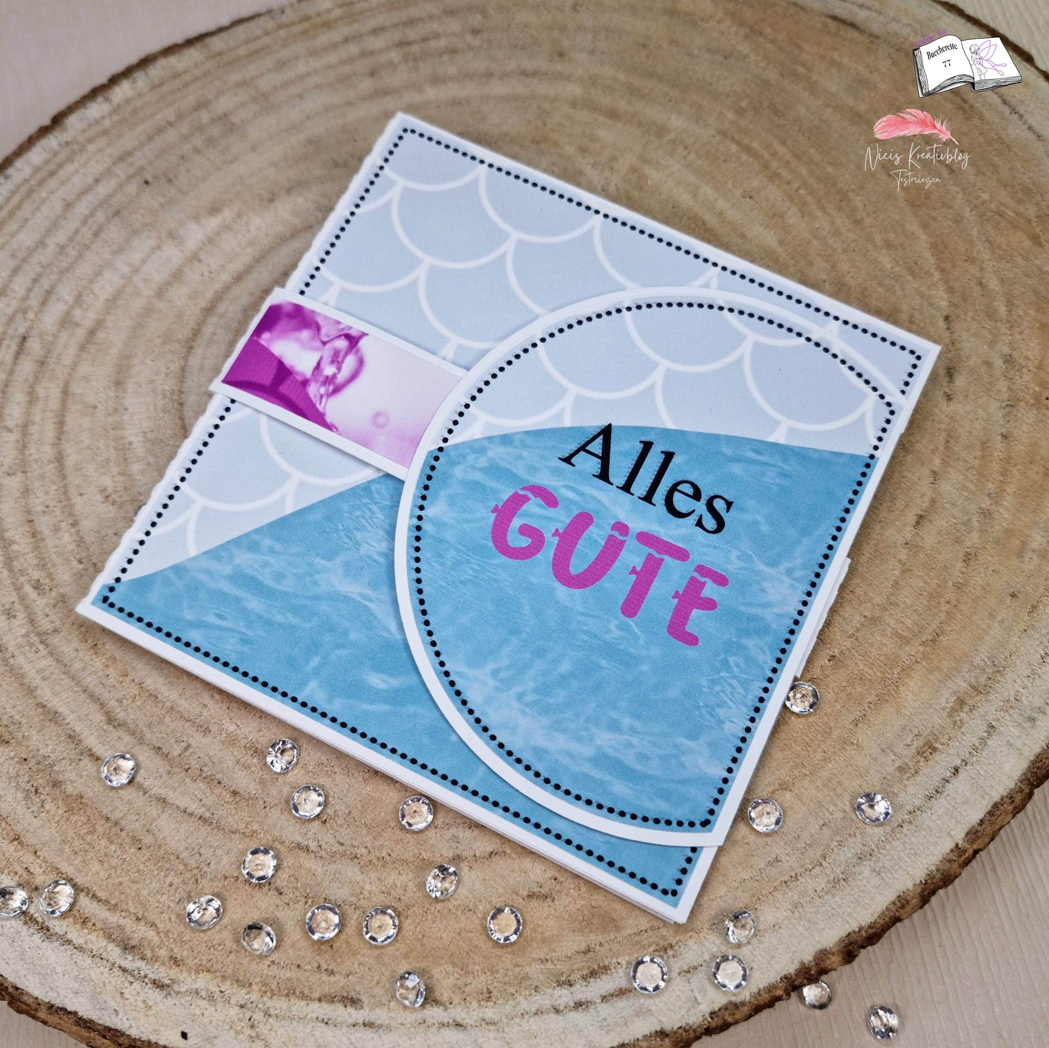 Plotterdatei Fische mit Seerose Sublimation, Digistamp, Digipaper - Sewando