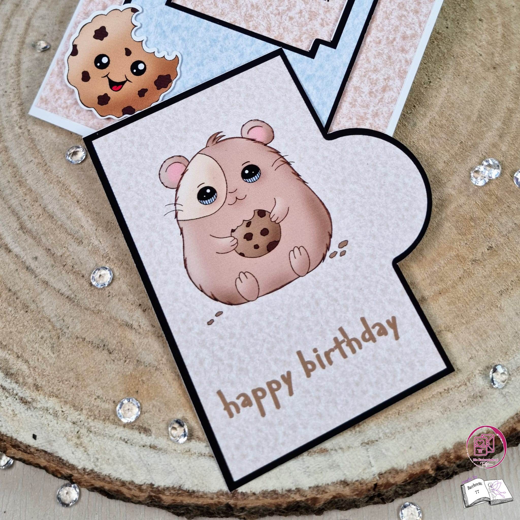 Digiset Hamster Krümel Plotterdatei, Sublimation, Digistamp, Digipaper - Sewando