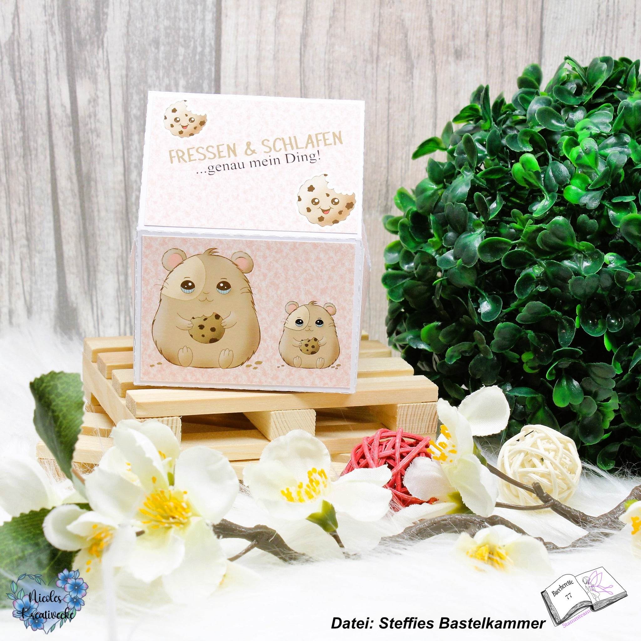 Digiset Hamster Krümel Plotterdatei, Sublimation, Digistamp, Digipaper - Sewando