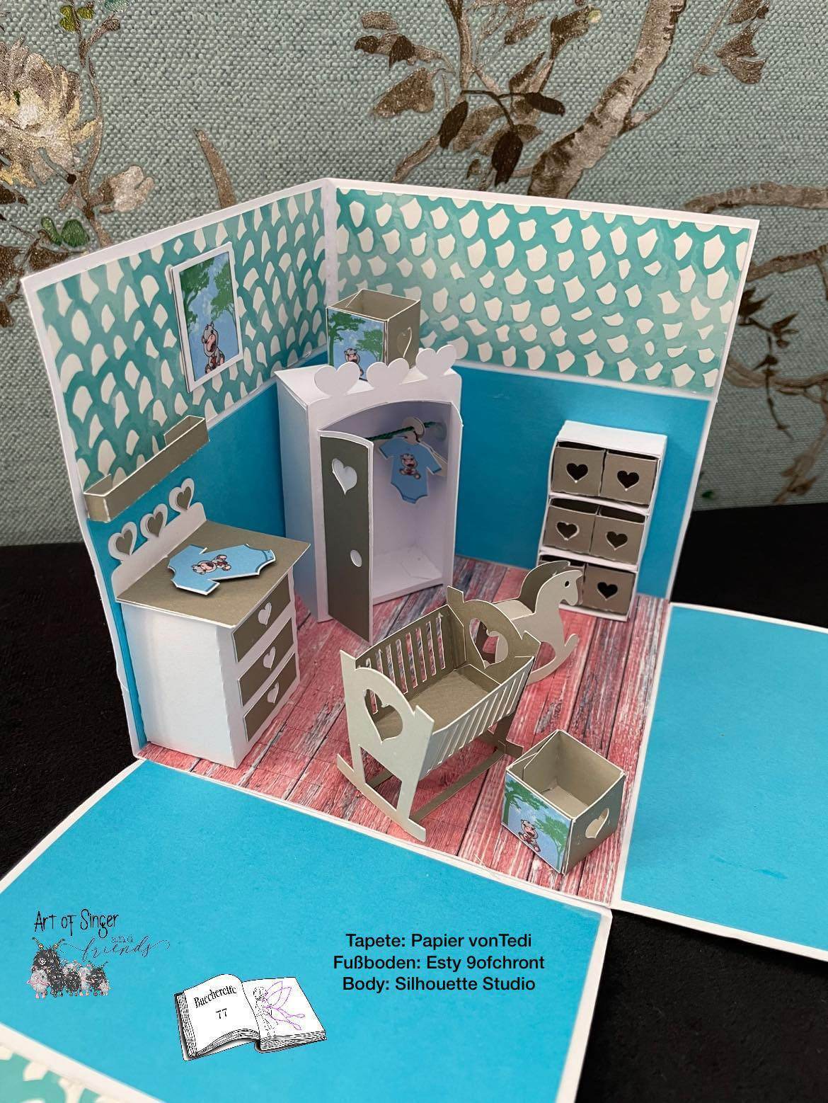 Digiset lovely hippo Plotten, Sublimation, Drucken, Digistamp, Digipaper - Sewando