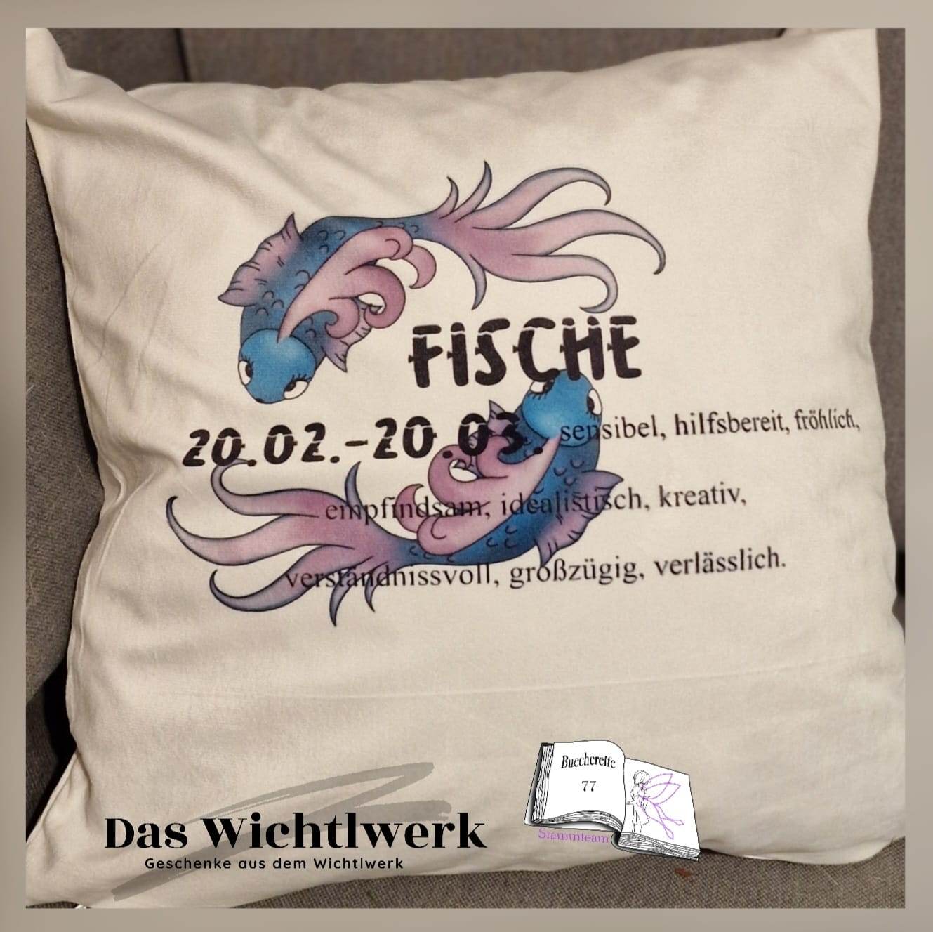 Plotterdatei Fische mit Seerose Sublimation, Digistamp, Digipaper - Sewando