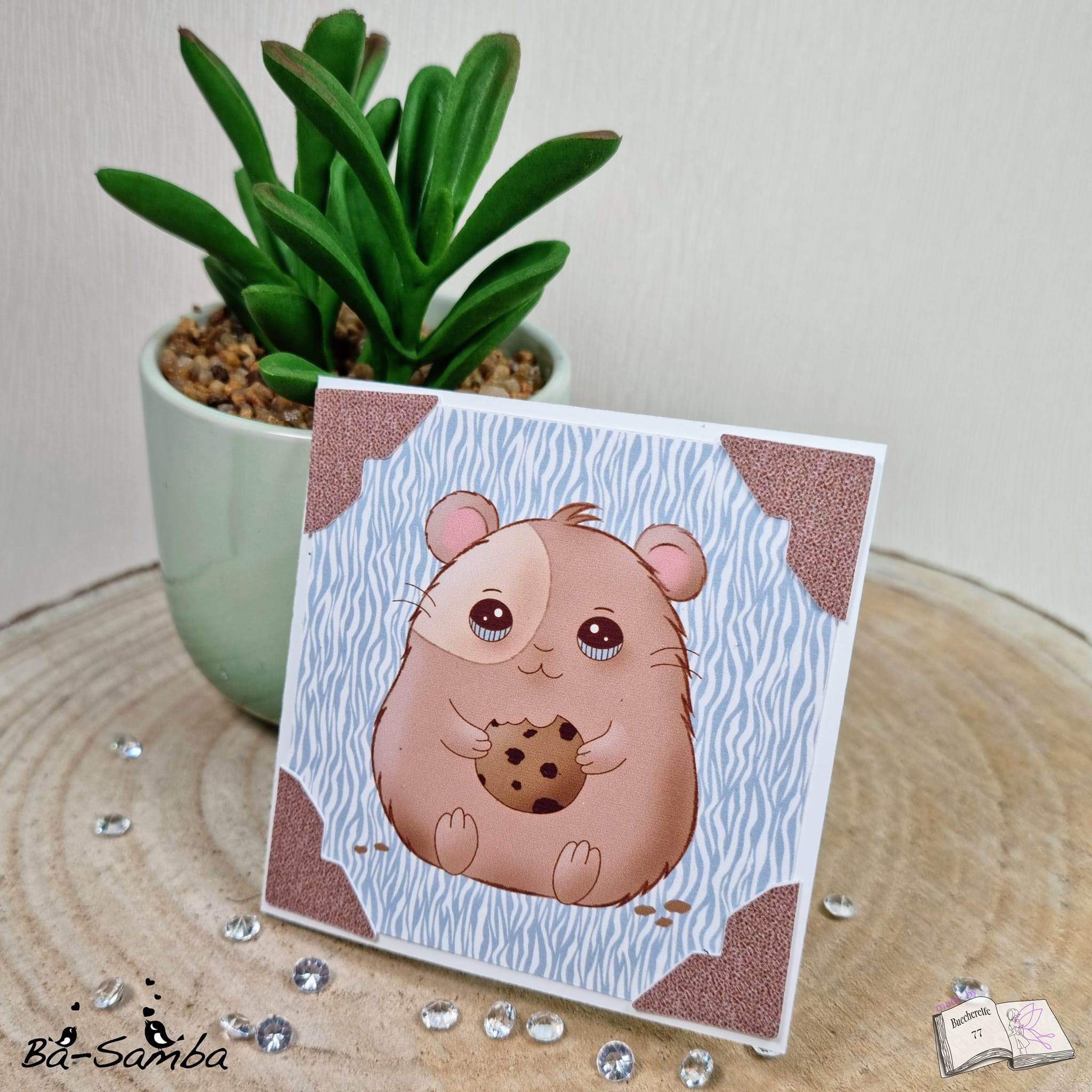Digiset Hamster Krümel Plotterdatei, Sublimation, Digistamp, Digipaper - Sewando