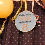 Stickdatei - Ich bin frech, wild und endlich ..... (Zahl 1-9) - Sewando