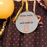 Stickdatei - Ich bin frech, wild und endlich ..... (Zahl 1-9) - Sewando